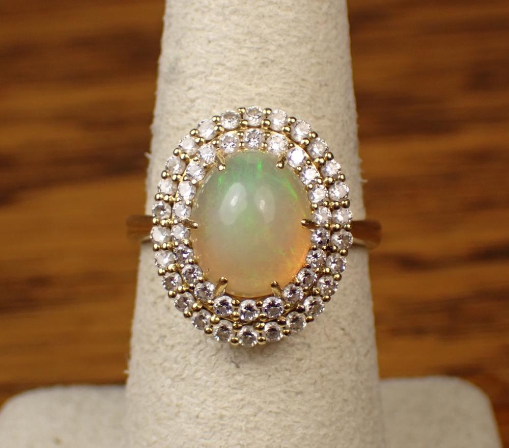 OPAL DIAMOND AND EIGHTEEN KARAT 340cca