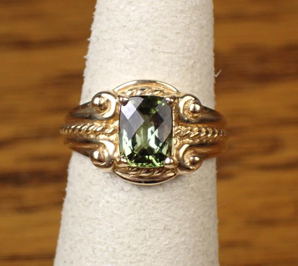 GREEN TOURMALINE AND FOURTEEN KARAT 340d42