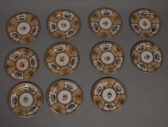 11 PORCELAIN DESSERT PLATES11 porcelain