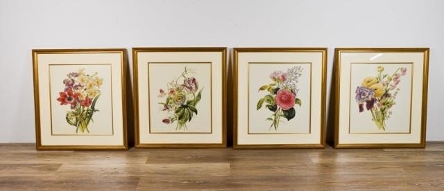 SET OF 4 BOTANICAL PRINTSSet of