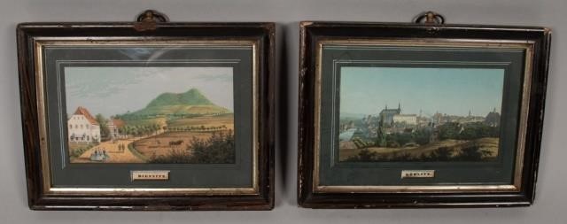 FRAMED ENGRAVINGS OF TWO GERMAN 340db7