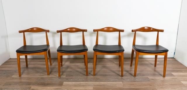 FOUR PETER HVIDT STYLE MID CENTURY