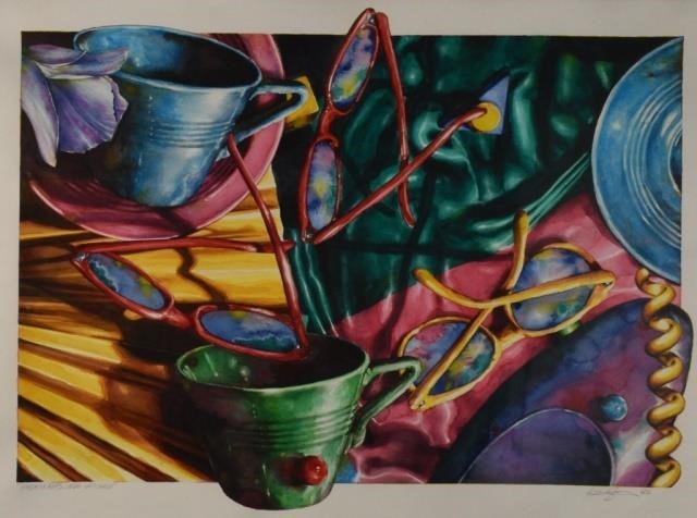 KEITH SMITH LITHOGRAPH HANDS ON