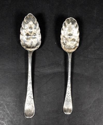 2 19TH CENTURY ENGLISH STERLING 340e45