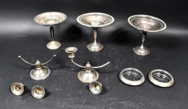 WEIGHTED STERLING GROUPING7 pieces 340e50