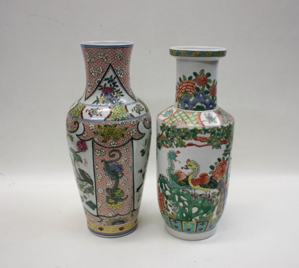 TWO CHINESE PORCELAIN VASESTWO