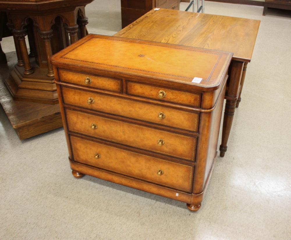 SMALL FIVE-DRAWER MAHOGANY BACHELORS