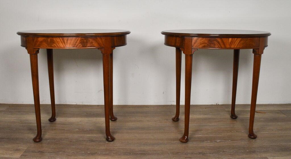 PAIR OF ENGLISH STYLE INLAID SIDE 340f0c