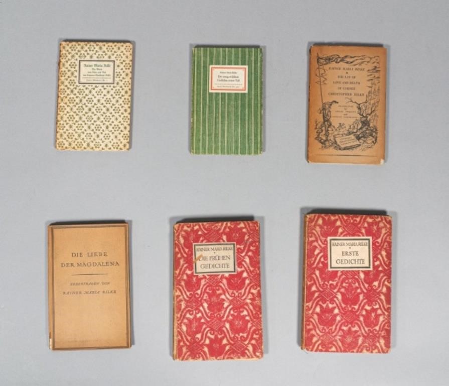 6 VOLUMES OF POEMS BY RAINER MARIA