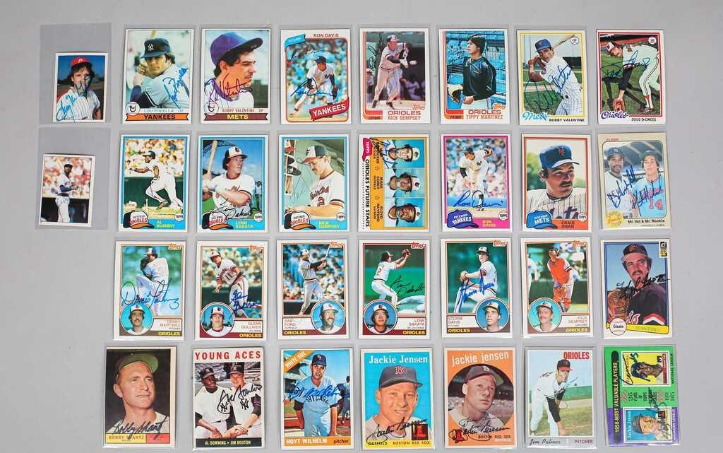 31 SIGNED BASEBALL CARDS1970 Topps 340fbb