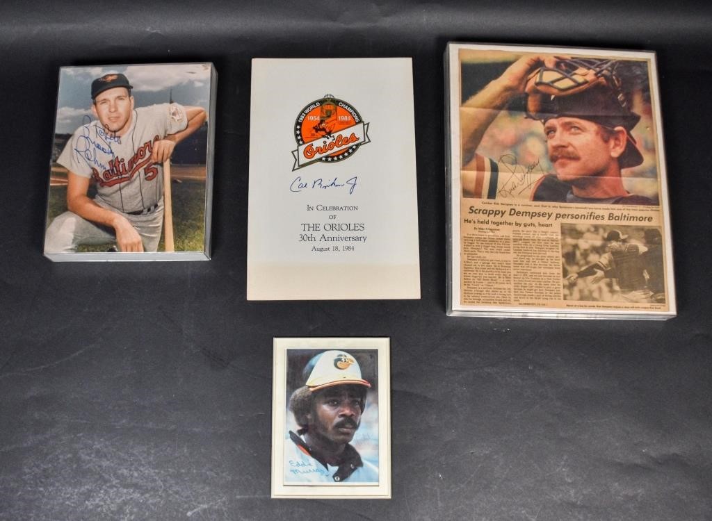 SIGNED BALTIMORE ORIOLES MEMORABILIA 340fcf