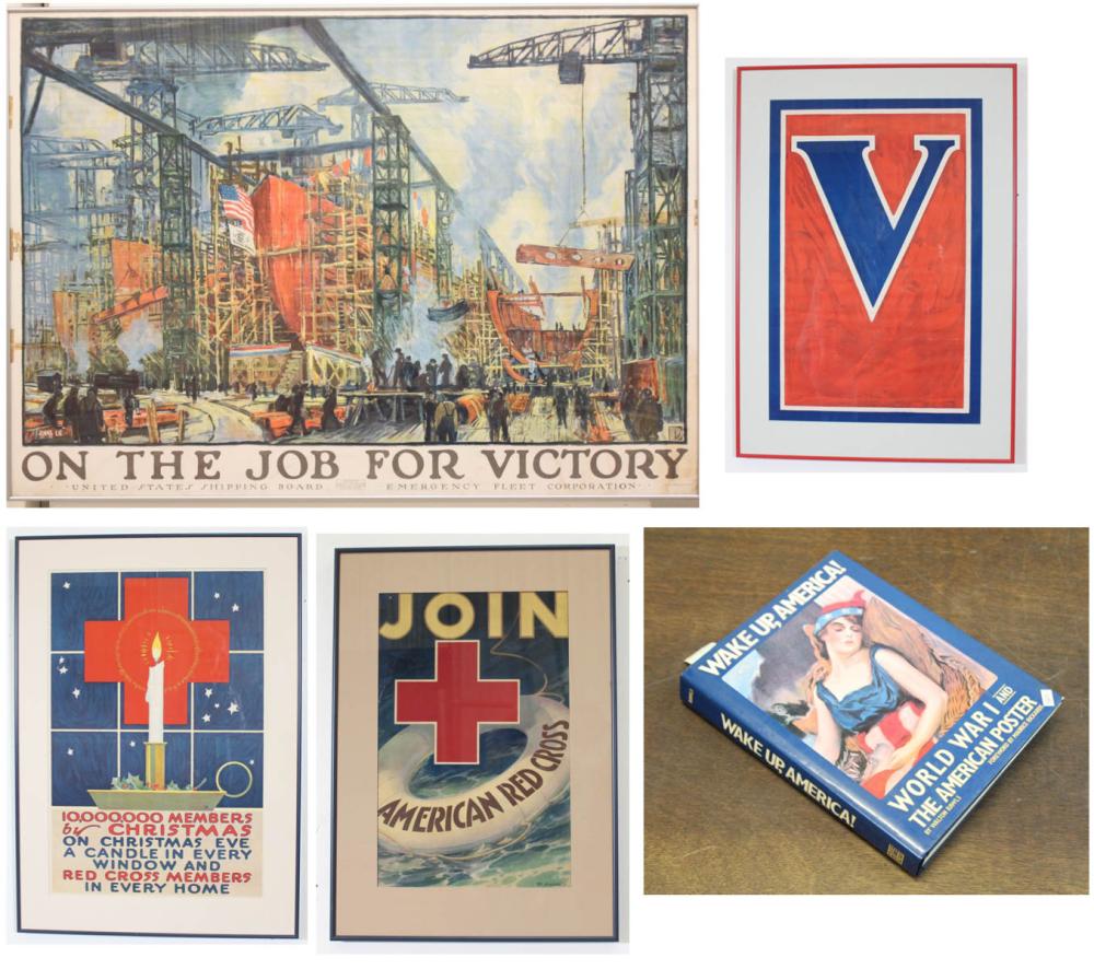 FOUR WORLD WAR I POSTERS AND BOOKFOUR
