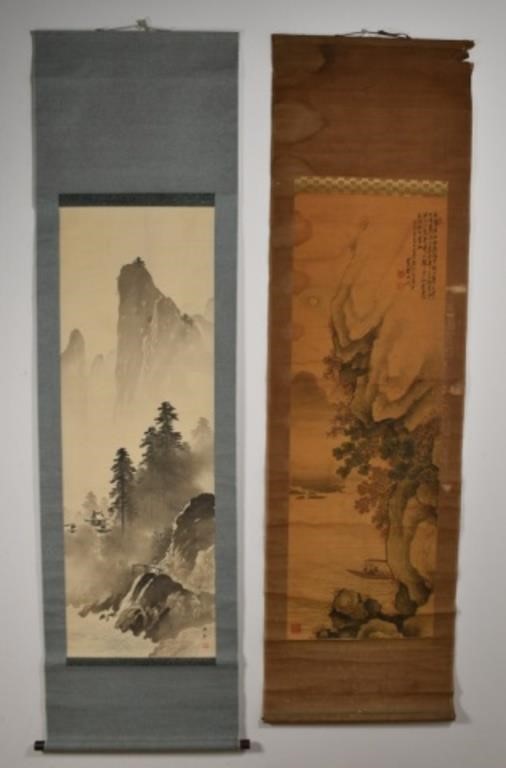 2 JAPANESE WALL SCROLLS2 Japanese