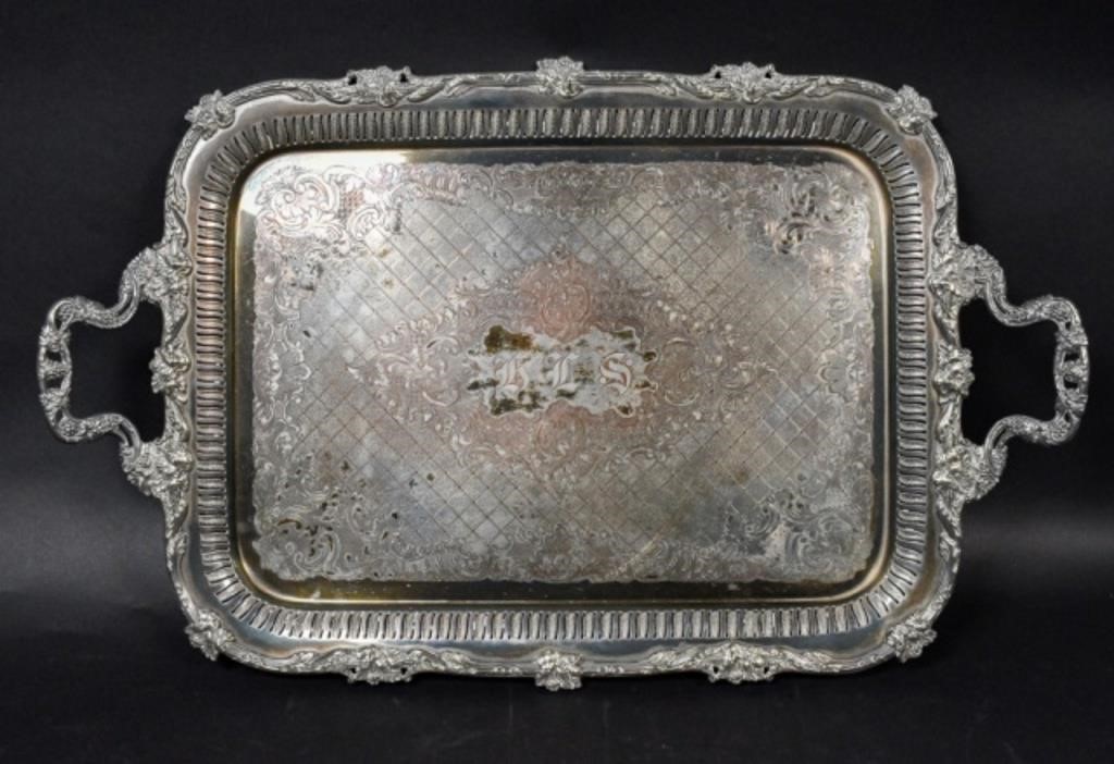 WILLIAM ADAMS SILVERPLATE SERVING 34103d