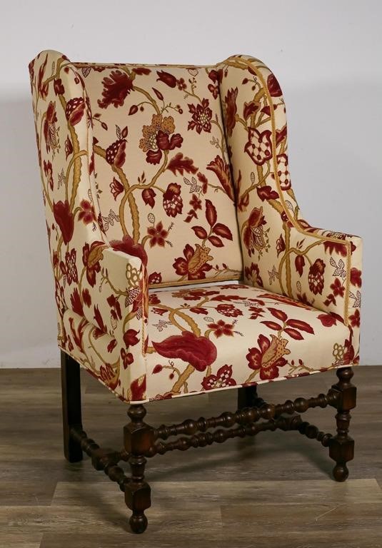 WILLIAM AND MARY STYLE WINGBACK