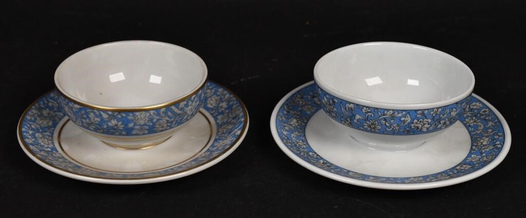 2 HAVILAND LIMOGES PORCELAIN CUPS &