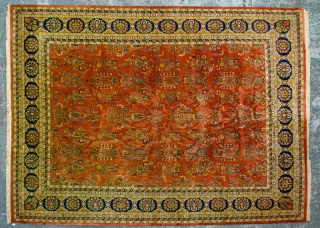 HAND MADE INDIAN ROOM SIZE RUGHand 3410e5