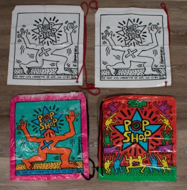 KEITH HARING (AFTER) GROUP OF FOUR