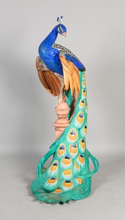 GEORGE MCMONIGLE ROYAL PEACOCK SCULPTUREGeorge