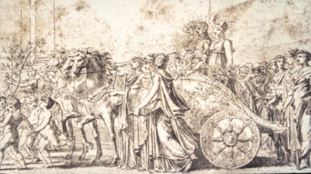JULIUS CAESAR IN HORSE DRAWN CARRIAGE