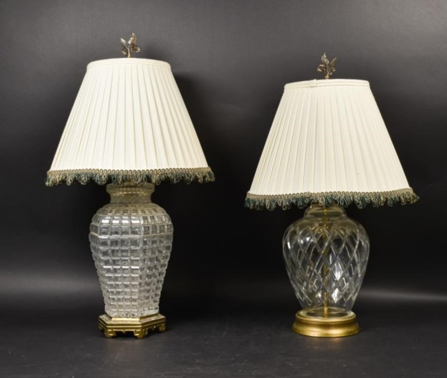 2 CRYSTAL TABLE LAMPS2 crystal 3411c6