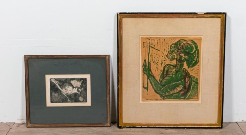 GODFREY GASTON ETCHING AND WOODBLOCK