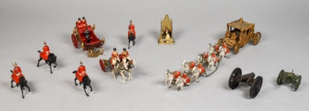 BRITAINS LTD LEAD SOLDIERS, CARRIAGES,