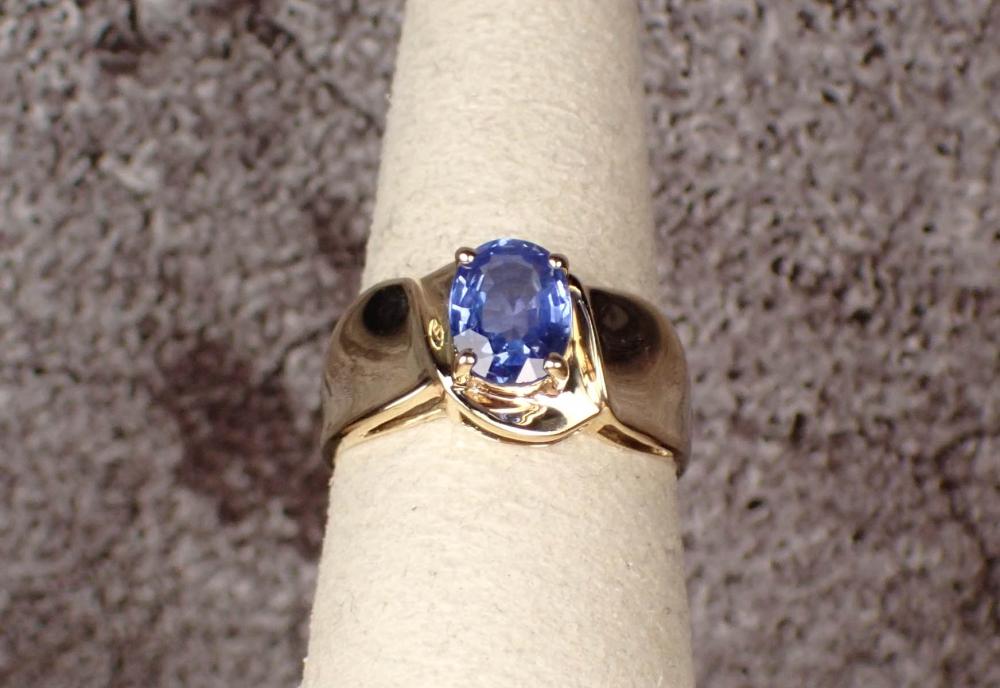 SAPPHIRE SOLITAIRE AND FOURTEEN 34126b