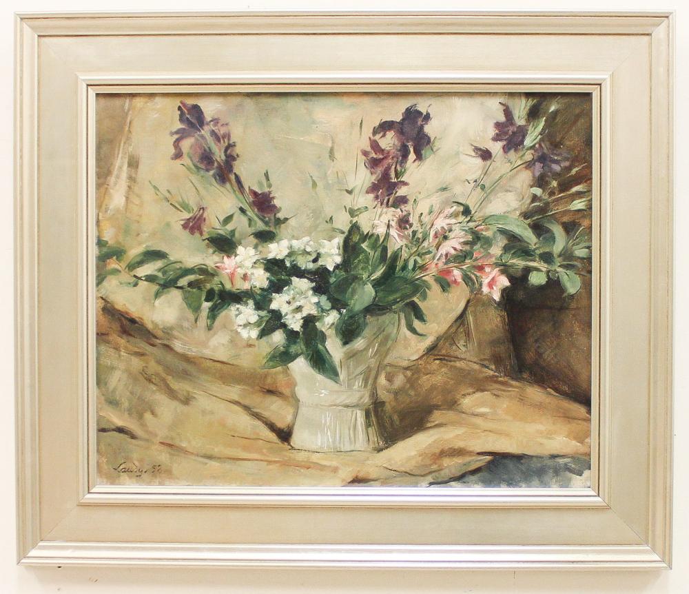 LOUDY OIL ON CANVAS FLORAL STILL LIFELOUDY 341289