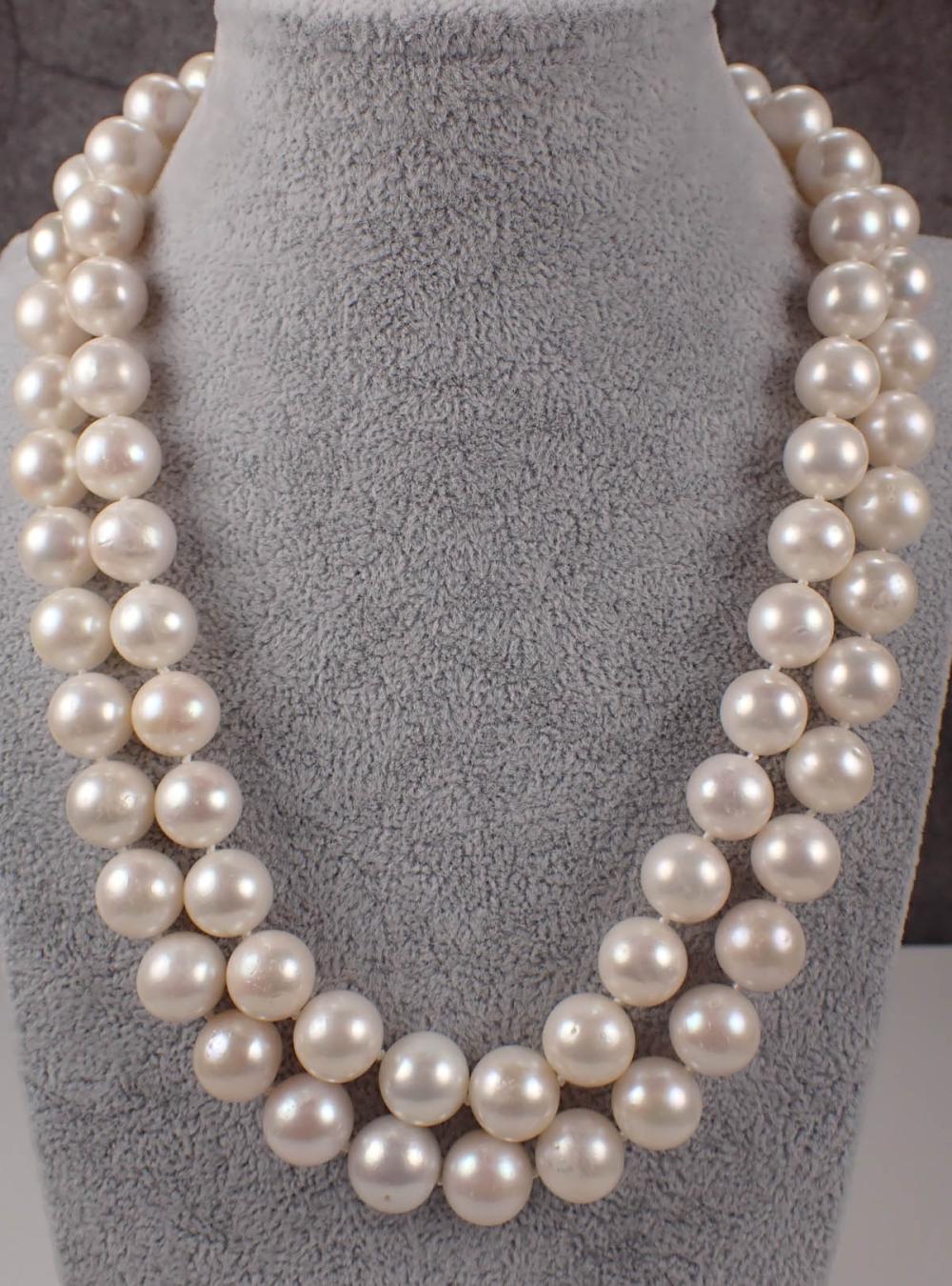 DOUBLE STRAND SOUTH SEA PEARL NECKLACEDOUBLE 3412cf