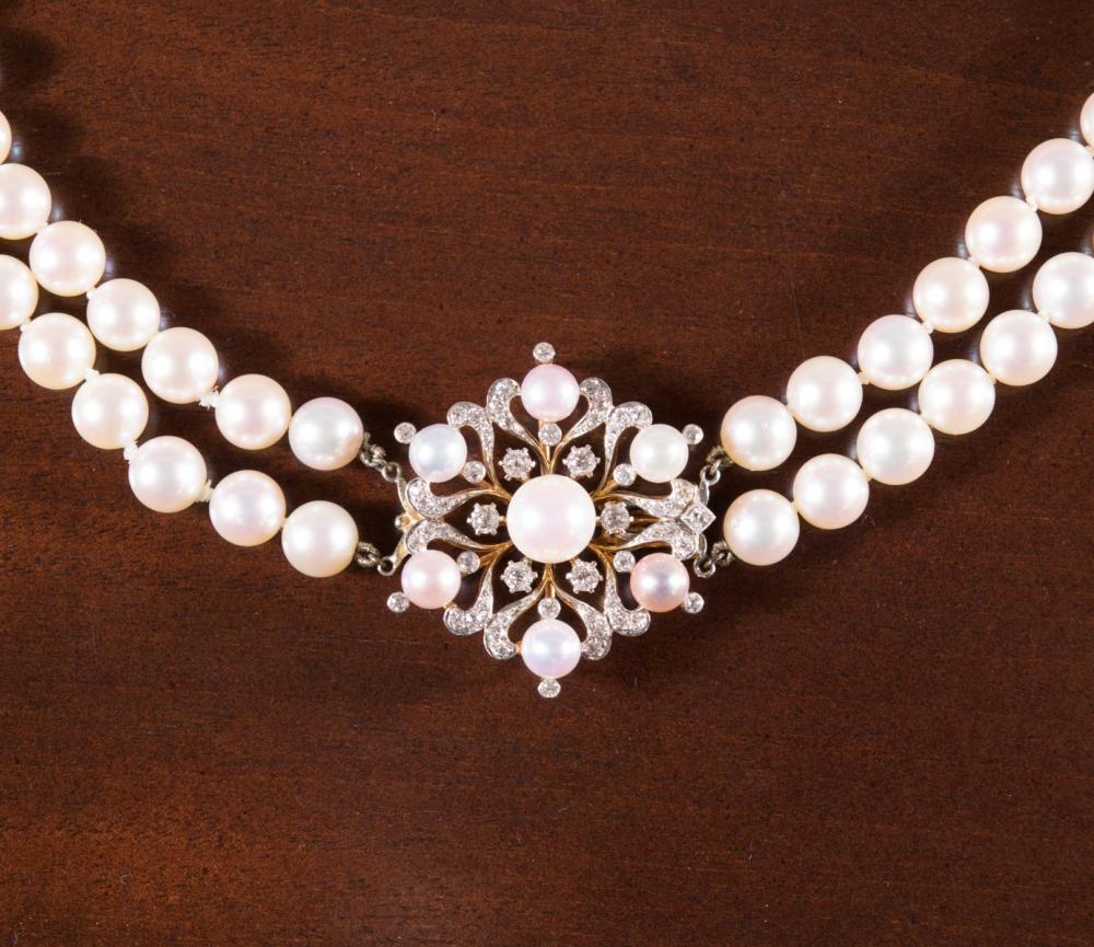 PEARL NECKLACE WITH SHREVE CO 3412fe