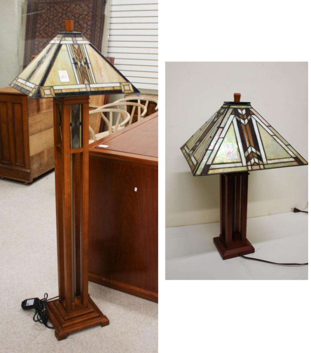 CRAFTSMAN STYLE TABLE LAMP AND 3413bf