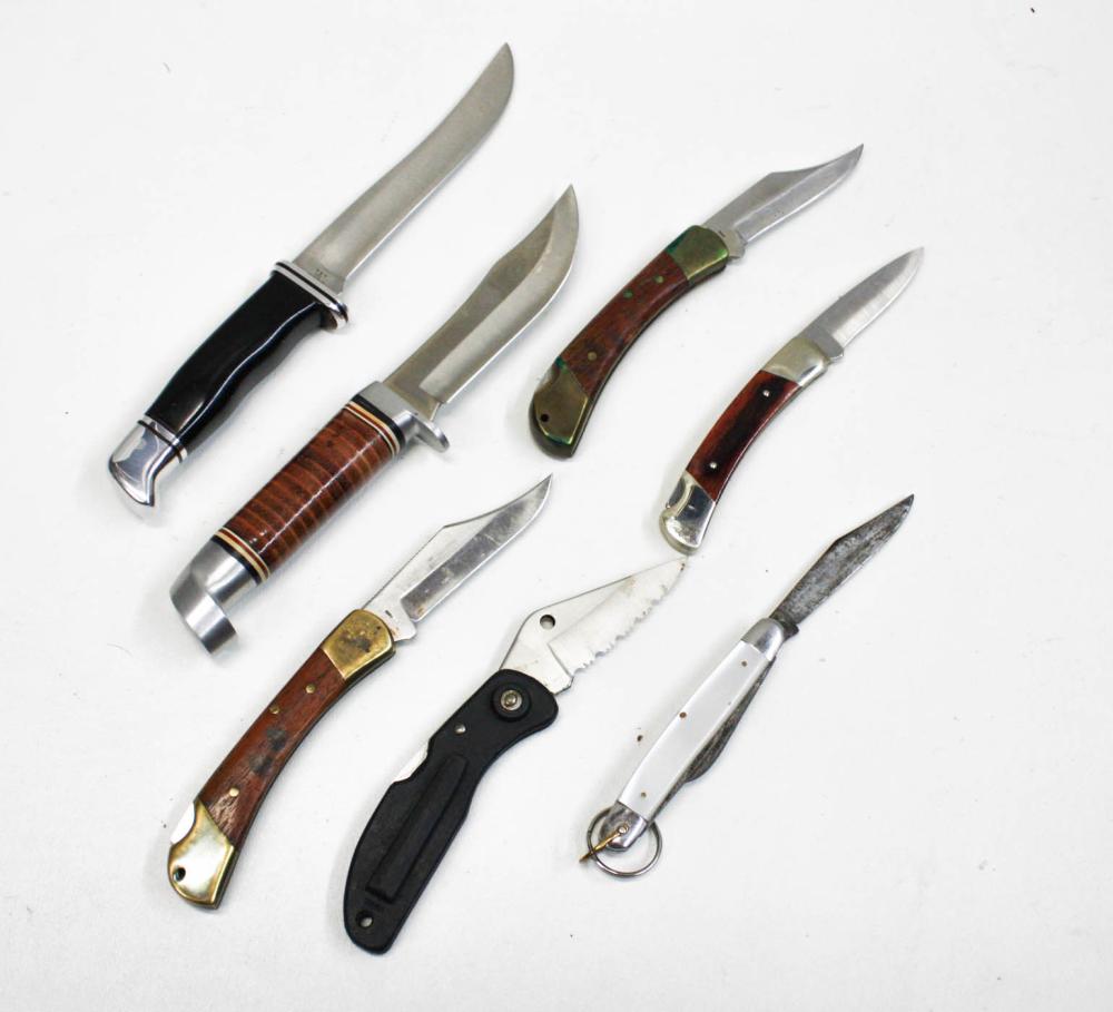 COLLECTION OF SEVEN KNIVESCOLLECTION 34140f