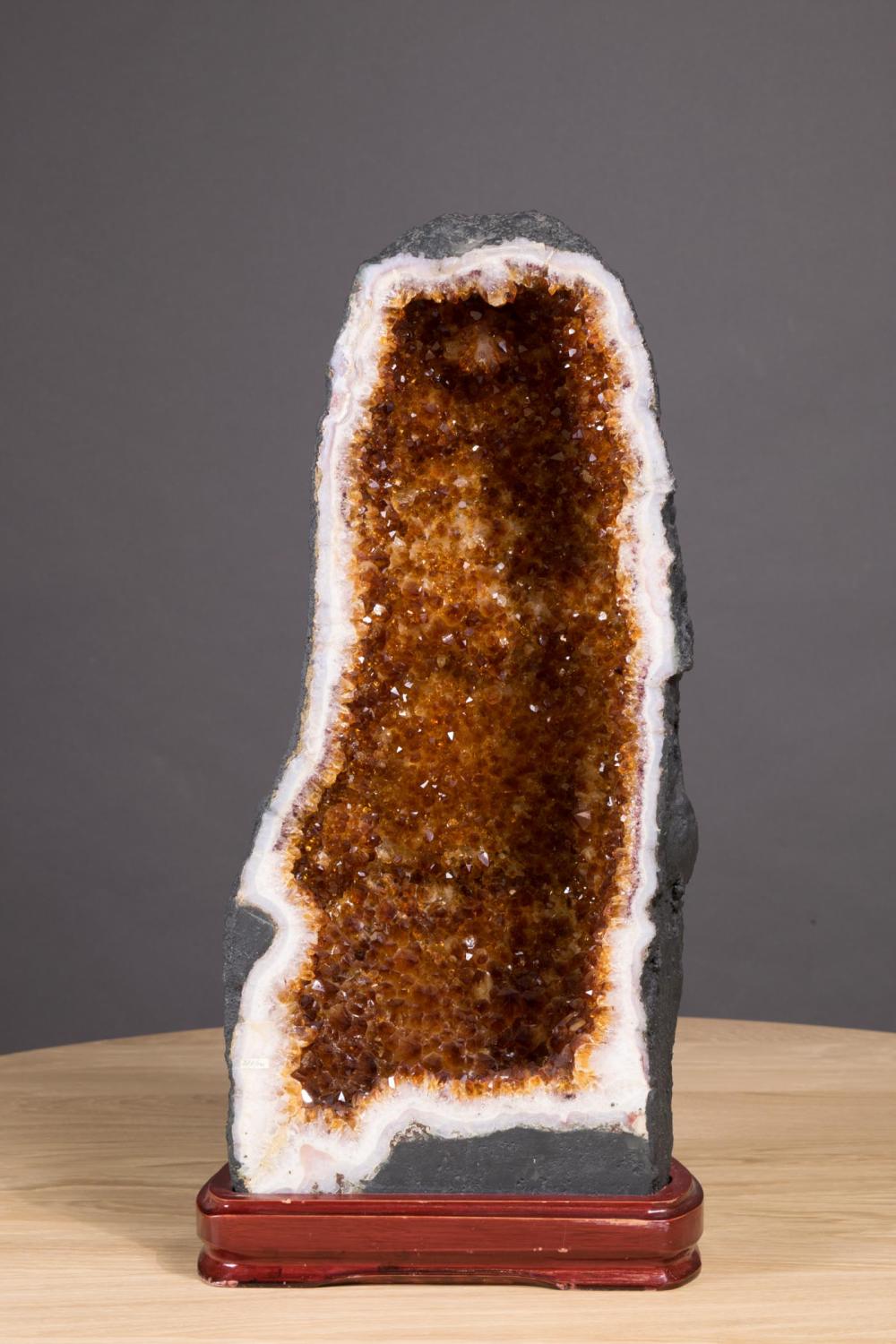 CITRINE QUARTZ CAVE GEODECITRINE 341450