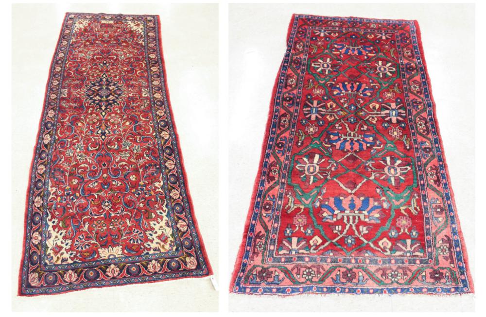 TWO HAND KNOTTED PERSIAN AREA RUGSTWO 3414a2