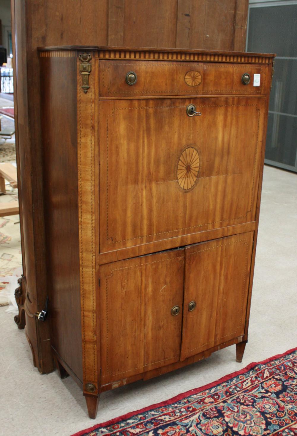 LOUIS XVI STYLE DROP FRONT SECRETAIRE 3414c8