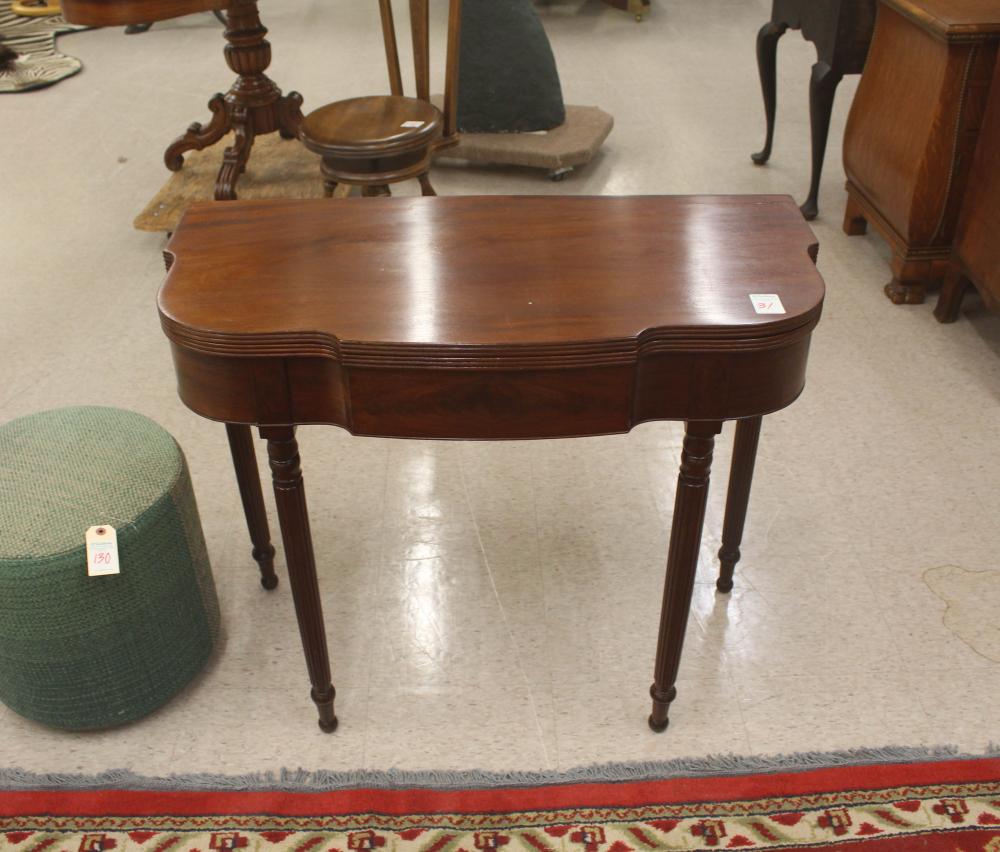 FEDERAL MAHOGANY CONSOLE GAME TABLEFEDERAL 34155f