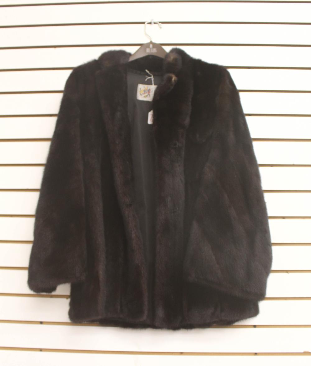 MINK JACKETMINK JACKET, dark brown fur