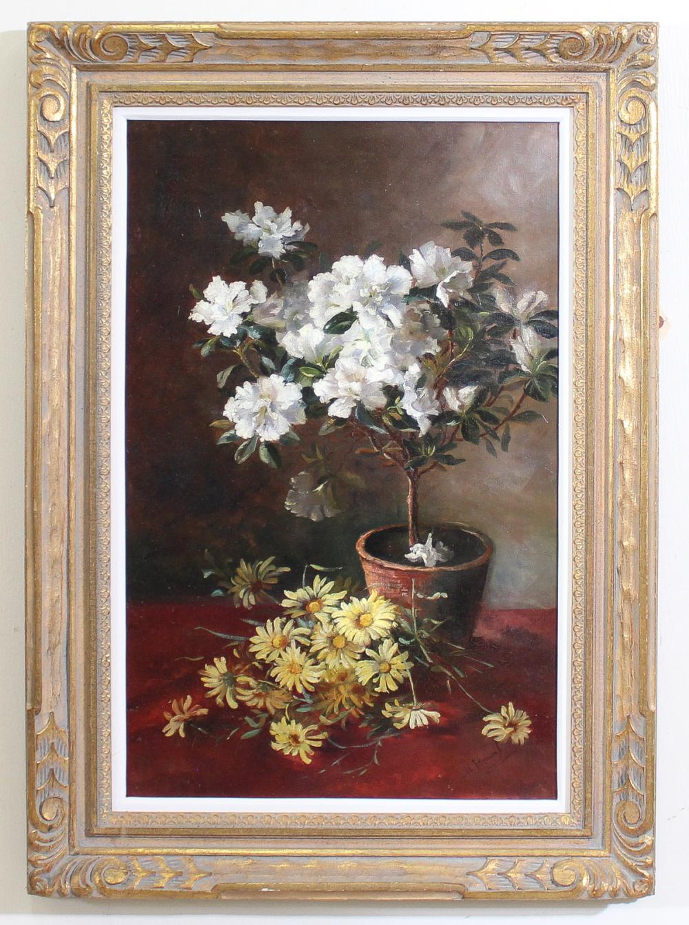 FLORAL STILL LIFE OIL ON CANVASFLORAL 341594