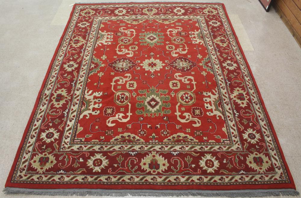 HAND KNOTTED ORIENTAL CARPETHAND 34158f