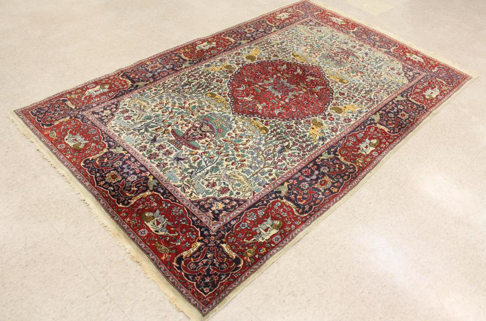 HAND KNOTTED ORIENTAL AREA RUGHAND 341684