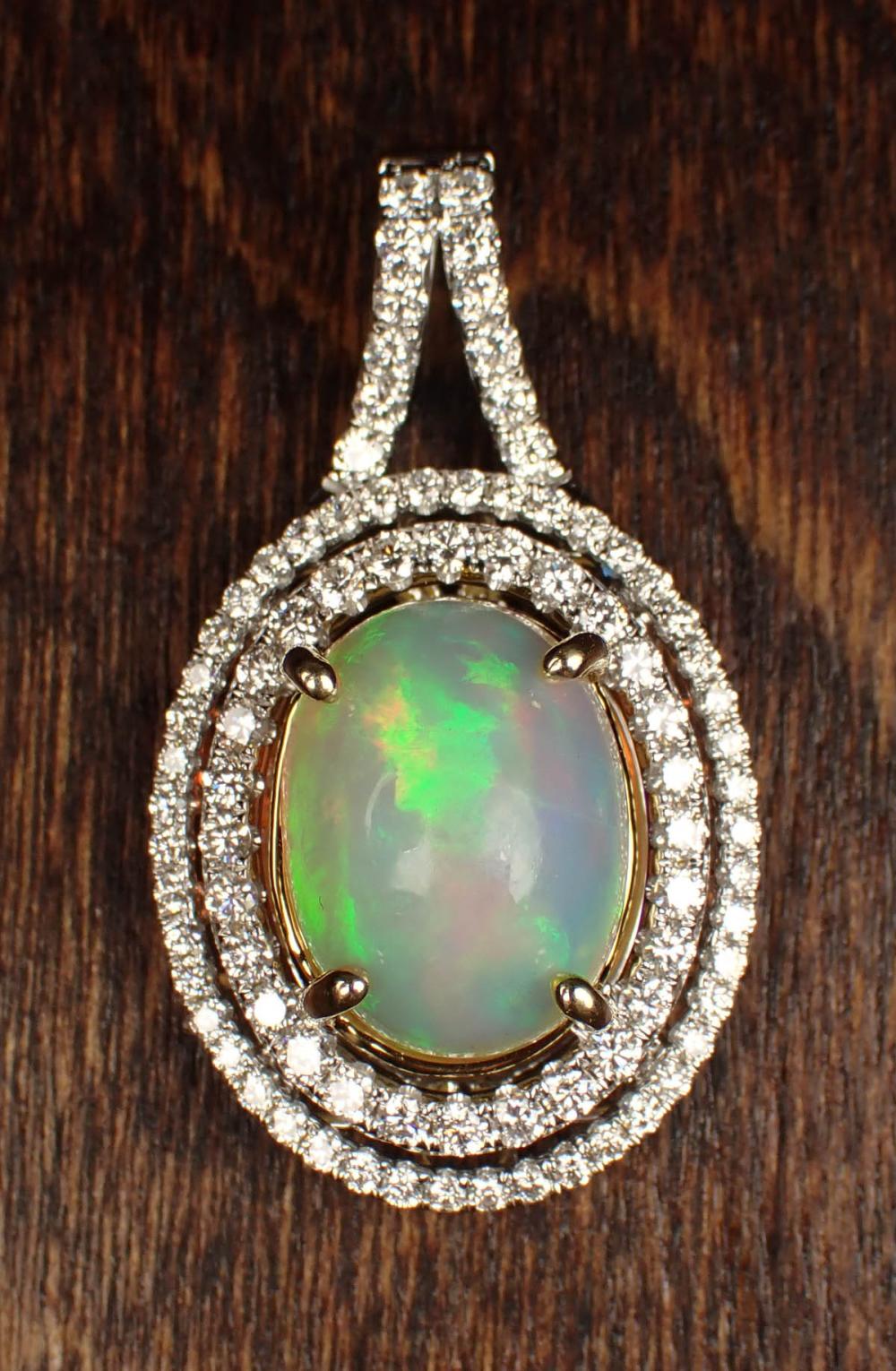 OPAL DIAMOND AND FOURTEEN KARAT 3416a7