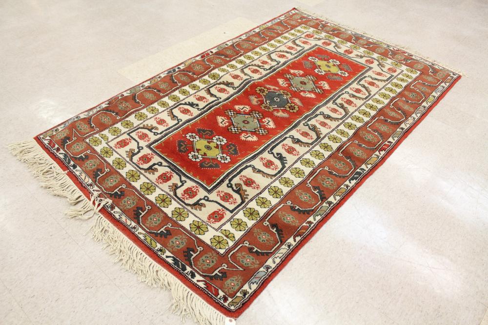 HAND KNOTTED TURKISH AREA RUGHAND 3416dd