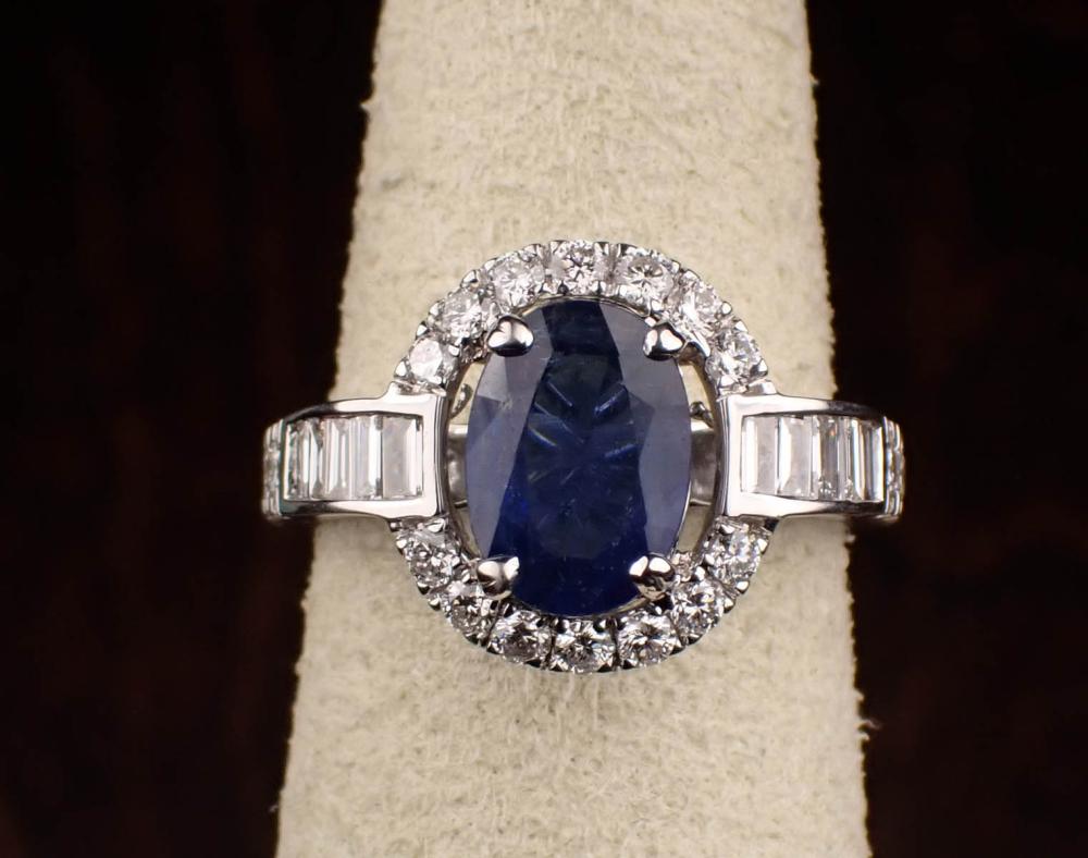 SAPPHIRE DIAMOND AND EIGHTEEN 3416ee