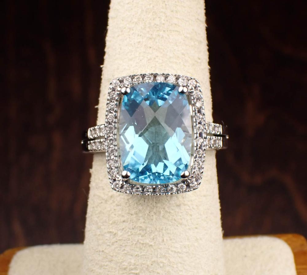 BLUE TOPAZ DIAMOND AND FOURTEEN 341737