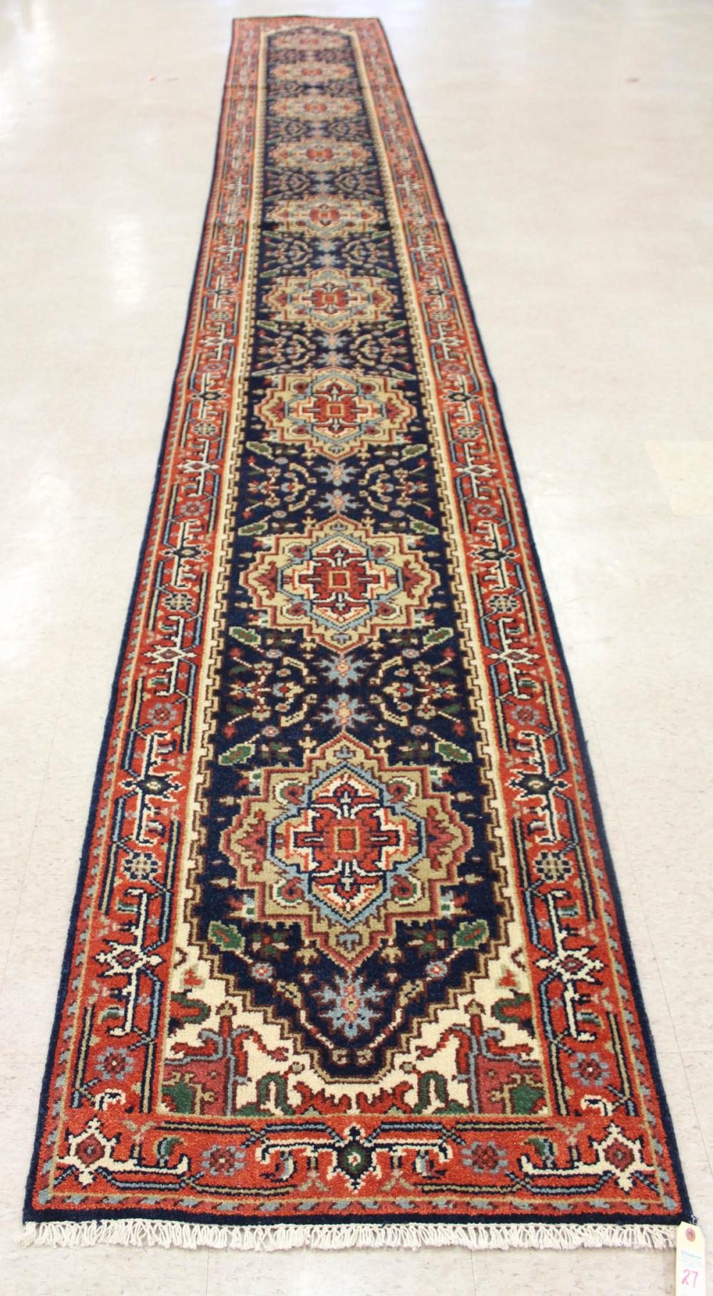 HAND KNOTTED ORIENTAL HALL RUGHAND 341767