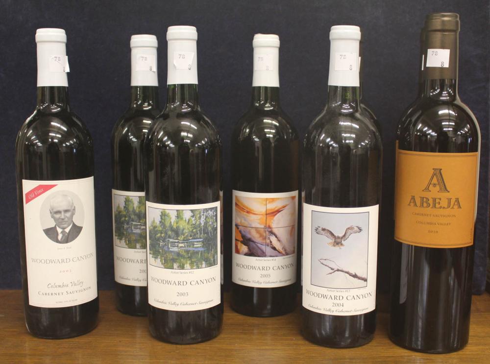 EIGHT BOTTLES OF VINTAGE CABERNET 34179a