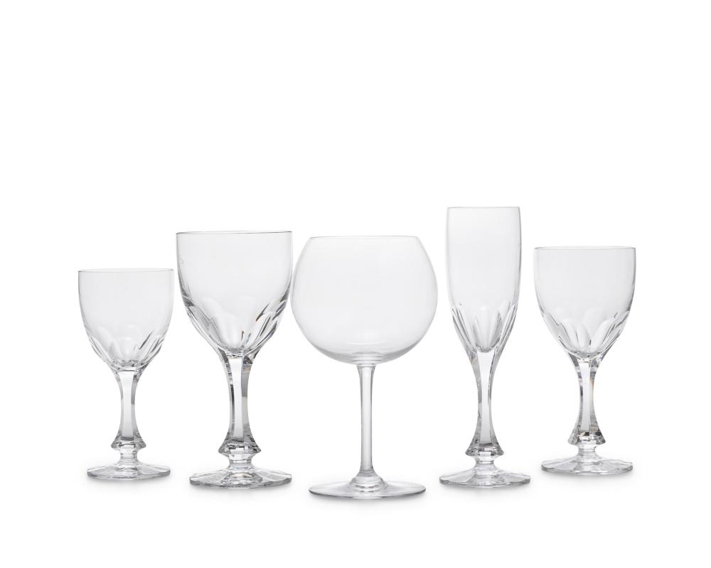 A GROUP OF BACCARAT CRYSTAL STEMWAREA 343f44