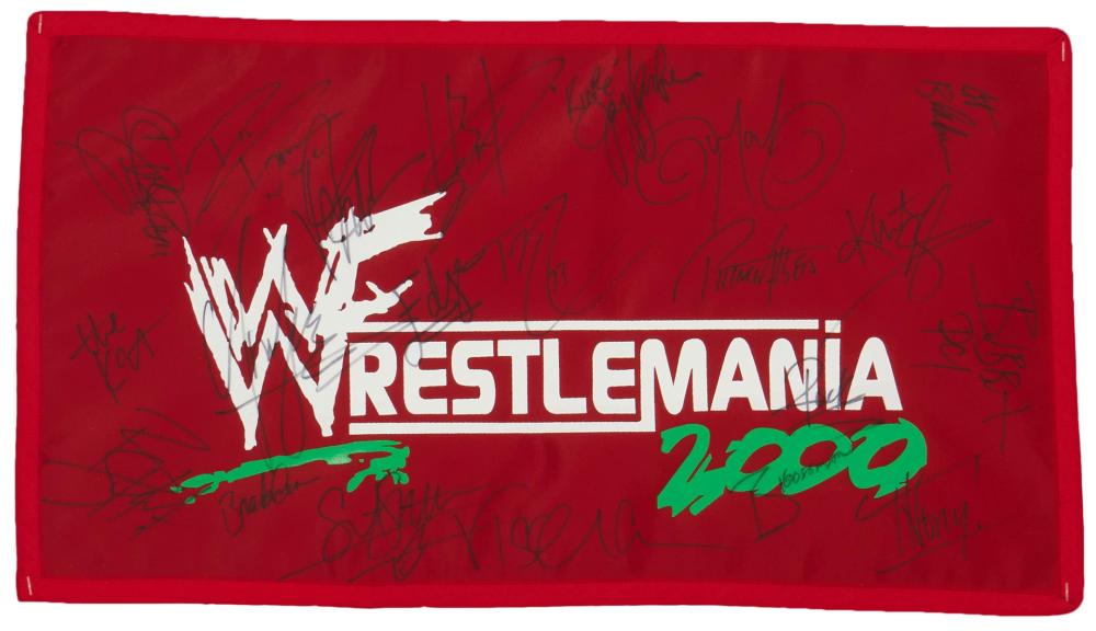 A WRESTLEMANIA 2000 AUTOGRAPHED