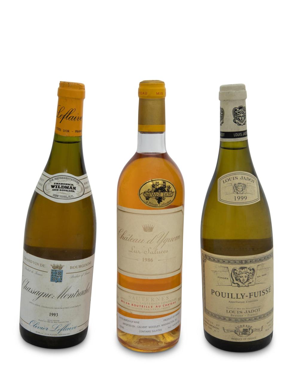 THREE FINE FRENCH WHITE WINES (3)Three